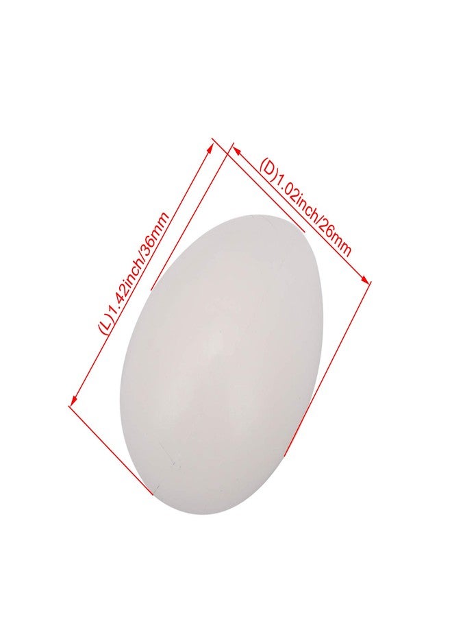 RDEXP 36 x 26mm Realistic Plastic Pigeon Eggs Solid White Sturdy & Paintable for Decor or Training for Pack of 10 - Image 4